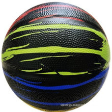 Black Color New Design Rubber Basketball Promotion